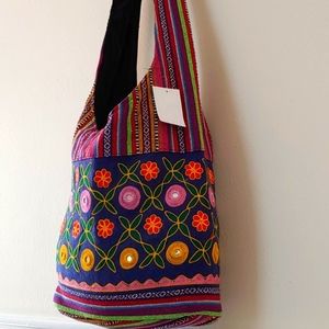 Handmade Embroidery with Mirror Bag
